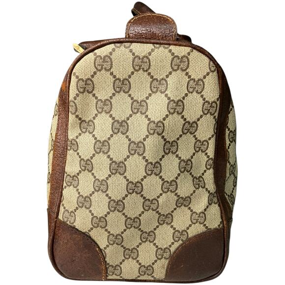 Vintage GUCCI Boston Bag Sherry Line Brown - Picture 4 of 8